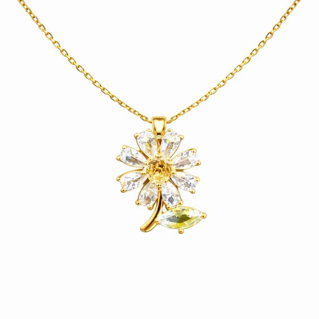 Gargantilla Flor Cristal