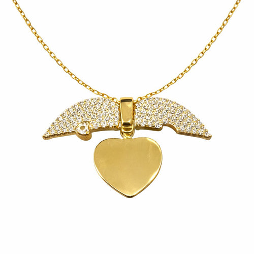 Gargantilla Corazón Alas de Ángel